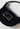 Fendi croissant bag in black soft jersey fabric with silver-tone FF logo buckle - hardware close-up