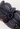 Alaïa laser cut bustier belt in black leather - hardware close-up