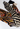 Roberto Cavalli gown in asymmetric cutout tiger fabric, S/S 2022 - material/texture close-up