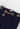 Celine Vintage trousers in dark navy wool with gold chain belt - hardware close-up