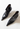 Chanel vintage boots in black leather with interlocking CC logo embroidery - top view
