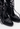 Chanel boots in black patent leather with silver-tone chain, 2013 - material/texture close-up