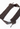 Louis Vuitton heels in chocolate hue patent leather with a ribbed wool leg warmer - side profile