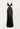 Cult Gaia Raisa feather gown in black - front view