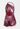 Di Petsa melted mini dress in burgundy metal effect fabric - front view