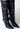 Dolce & Gabbana knee boots in black leather with silver-tone buttons, 2003 - front view