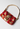 Fendi embroided baguette bag in multicoloured tactile finish with gold-tone FF clasp - angled view