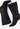 Gucci Tom Ford knee boots in black GG monogram canvas with with leather harness straps, anchored by gold-tone horse bit hardware and fine chain - side view