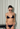 Gucci vintage bikini set in black with a pearl-beaded halterneck strap - worn/try-on view
