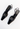 Gucci x Tom Ford slingback heels in black leather with crystal "G" logo, 1998 - angledview
