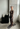 Aya Muse maxi dress in sequined black lightweight and semi-sheer - worn/try-on view
