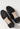 Miu Miu ballet flats in black patent leather with crystals - back view