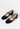Miu Miu ballet flats in black patent leather with crystals - angled view