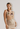 Oscar de la Renta top in hand embroided flower top nude tulle - worn/try-on view