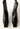 Prada vintage square toe boots in black leather, 90s - front view