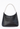 Prada oversized handle bag in black leather with silver-tone metal handle - front view