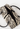 Prada Vintage top handle bag in zebra pony hair in leather handle - open view