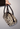 Prada Vintage top handle bag in zebra pony hair in leather handle - worn/try-on view