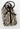 Prada Vintage top handle bag in zebra pony hair in leather handle - side profile