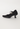 Prada Mary Jane heels in black rubber and nylon blend, 1999 - side profile