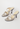 Prada vintage heels in metallic soft silver silk - angled view
