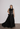 Ralph Lauren purple label pleated gown in black leather, 2013 - worn/try-on view