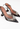 Amina Muaddi AWGE hoenix heels in Black PVC with crystal-encrusted butterflies - side view