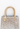 BVLGARI mini bag in champaigne and silver crystal with gold serpentine strap - hardware close-up