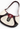 Celine World Cup Football Bag in tri-colour leather—ivory, oxblood, and black with a branded strap and cotton-lined interior, 2002 - angledview