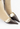 Chanel sock heels in beige and chocolate brown leather, 2000 - angled view
