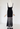 Chanel gown in black crepe with blush-pink beaded draping, 2003 - back view