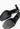 Chanel mules in black patent leather with engraved ‘CC’ logo - back view