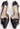 Chanel vintage Camellia heels inblack leather with camellia flower and a golden CC-embossed button - front view