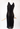Christian Dior Galliano Era midi dress in sheer black mesh and trimmed with glittering vertical lace panels, 2002 - worn/try-on view