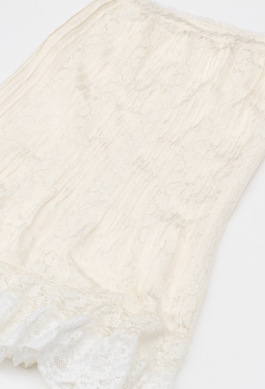 Christian Dior Galliano era monogram skirt in beige silk - material/texture close-up