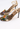 Dolce and Gabbana heels in leopard print satin with hand-beaded floral appliqués and metallic gold leather straps -  side view