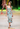 Dolce & Gabbana midi dress in multicolored floral print, 2017 - worn/try-on view