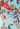 Dolce & Gabbana midi dress in multicolored floral print, 2017 -material/texture close-up