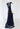 Dolce & Gabbana maxi layered gown in black chiffon and satin - back view