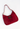 Fendi mamma bag in red suede with FF buckle, 2000s - angled view