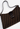 Fendi shoulder bag in black and brown monogram canvas with leather strap, 2000s - angled view