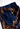 Gianni Versace skirt suit set in Op Art print of blue and black wool with ornate baroque borders and lush still-life motifs in rich jewel tones, 1991 - pattern/print detail