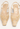 Gucci slingback heels in beige leather with GG hardware and crystal embellishment - front view