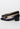 Gucci vintage low heel pumps in black leather with gold-tone horsebit hardware - side profile