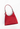 Gucci vintage mini bag in red satin with leather strap with silver-tone hardware - front view