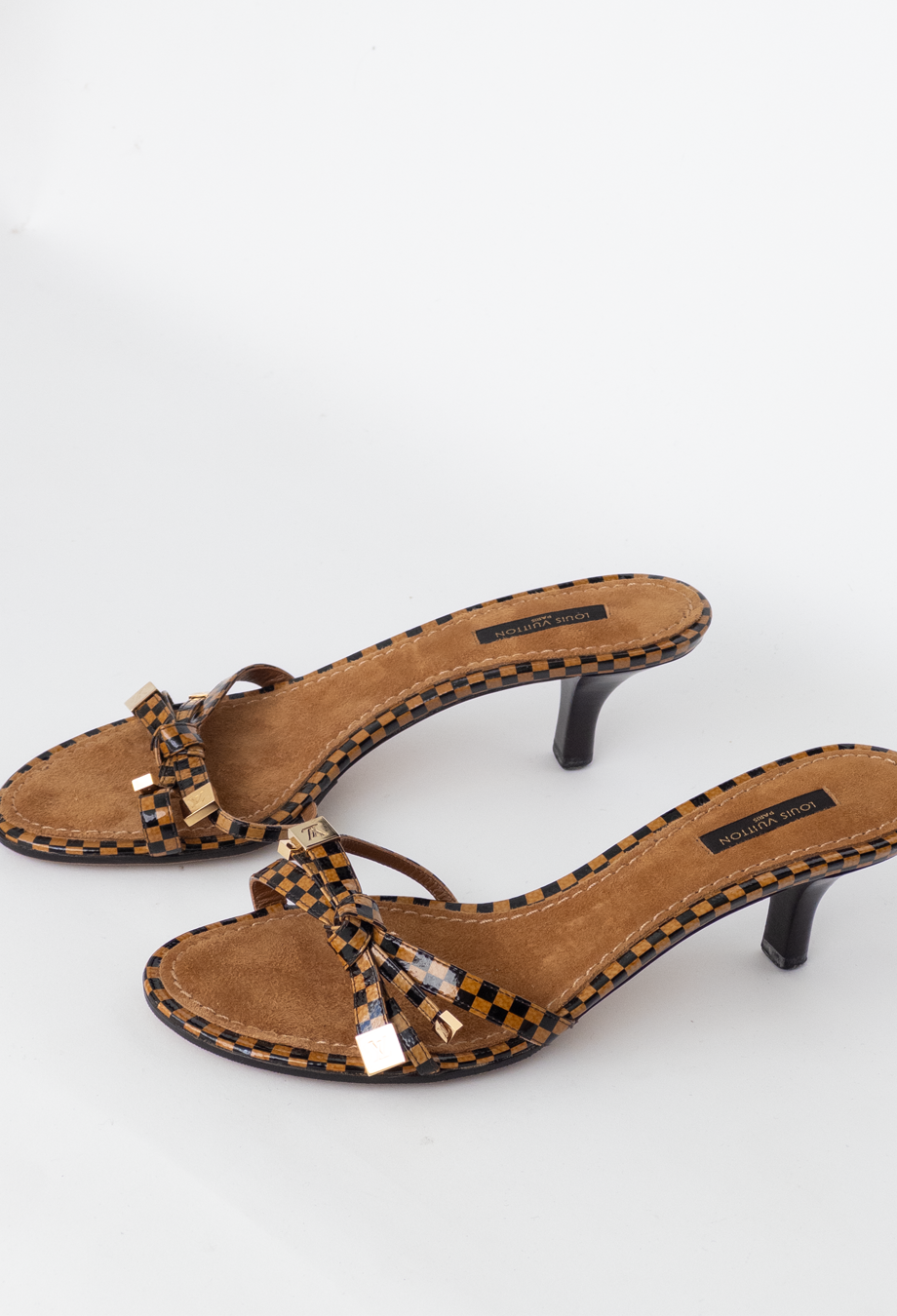 Louis Vuitton Vintage Damier Mules Sz 37.5