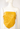 Miu Miu cropped bandana top in mustard-hued leather, 2024 - worn/try-on view