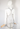 Natalia Fedner crochet spiderweb dress in silver-toned metal chain - back view