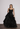 Oscar de la Renta ruffle gown in rich black taffeta - worn/try-on view