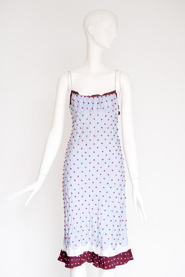 Prada S/S 2000 Sequin Polka Dot Dress